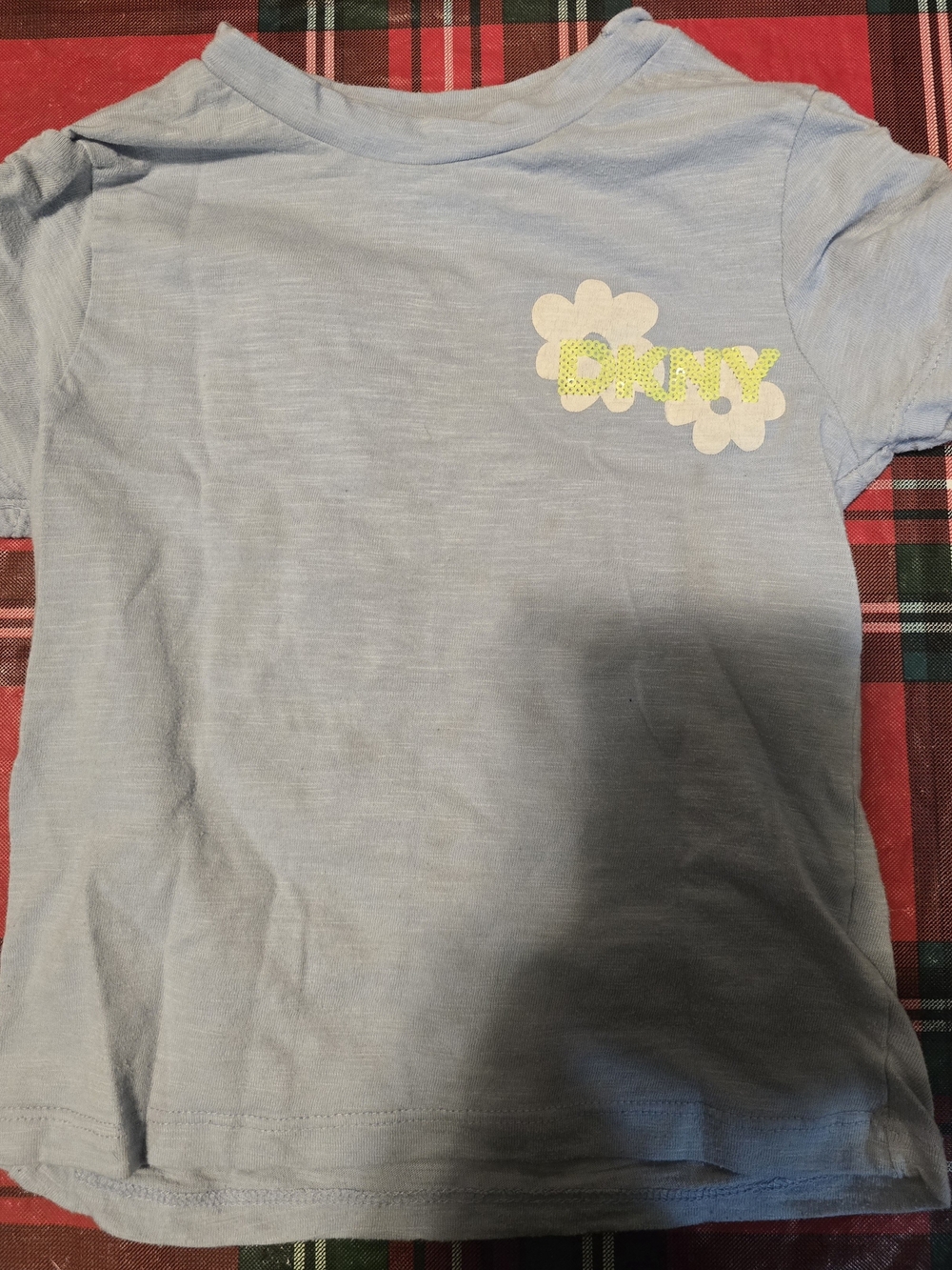 DKNY Light Blue Girls' Short Sleeve Tee